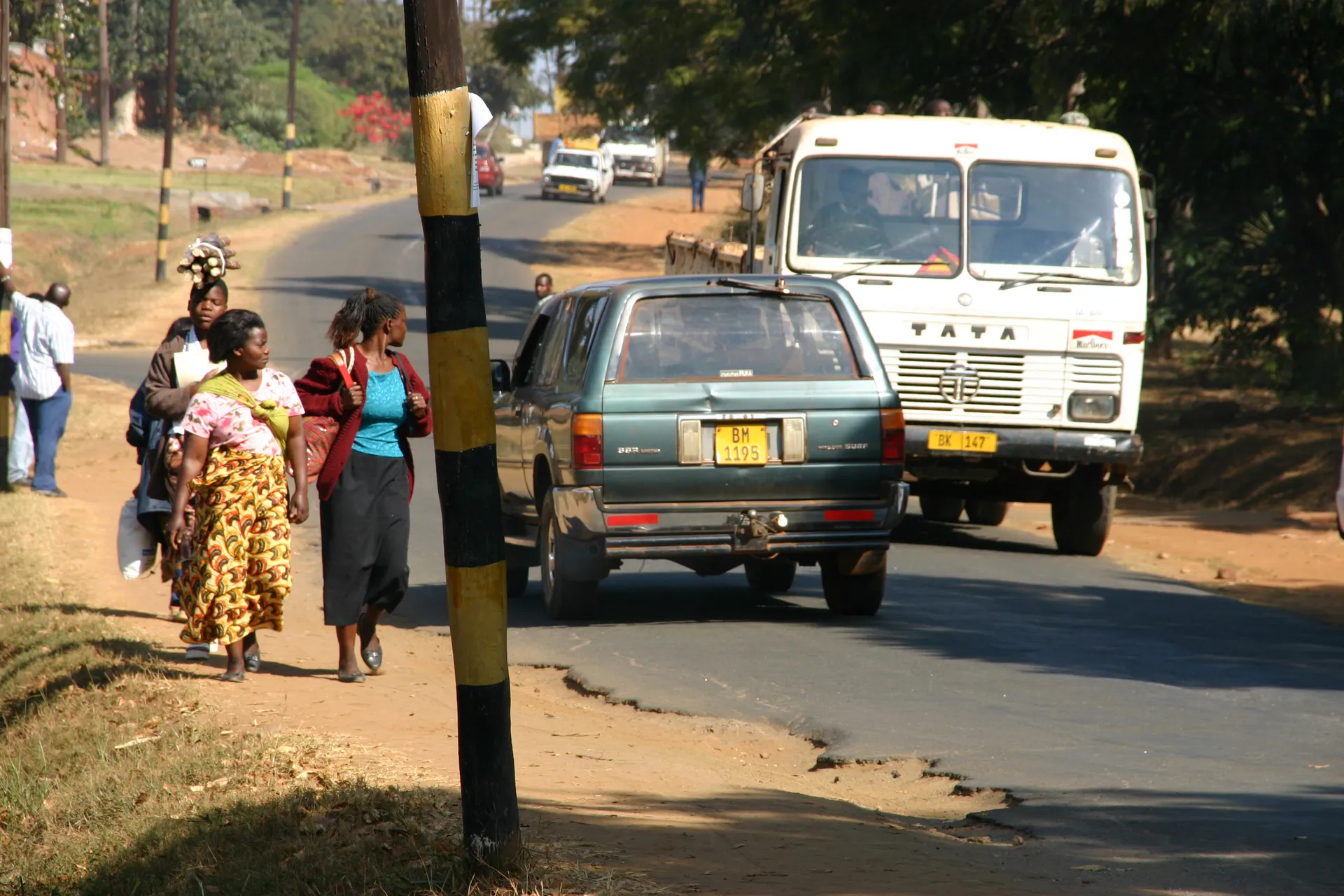 Gemengd straatbeeld in Lilongwe [Malawi]