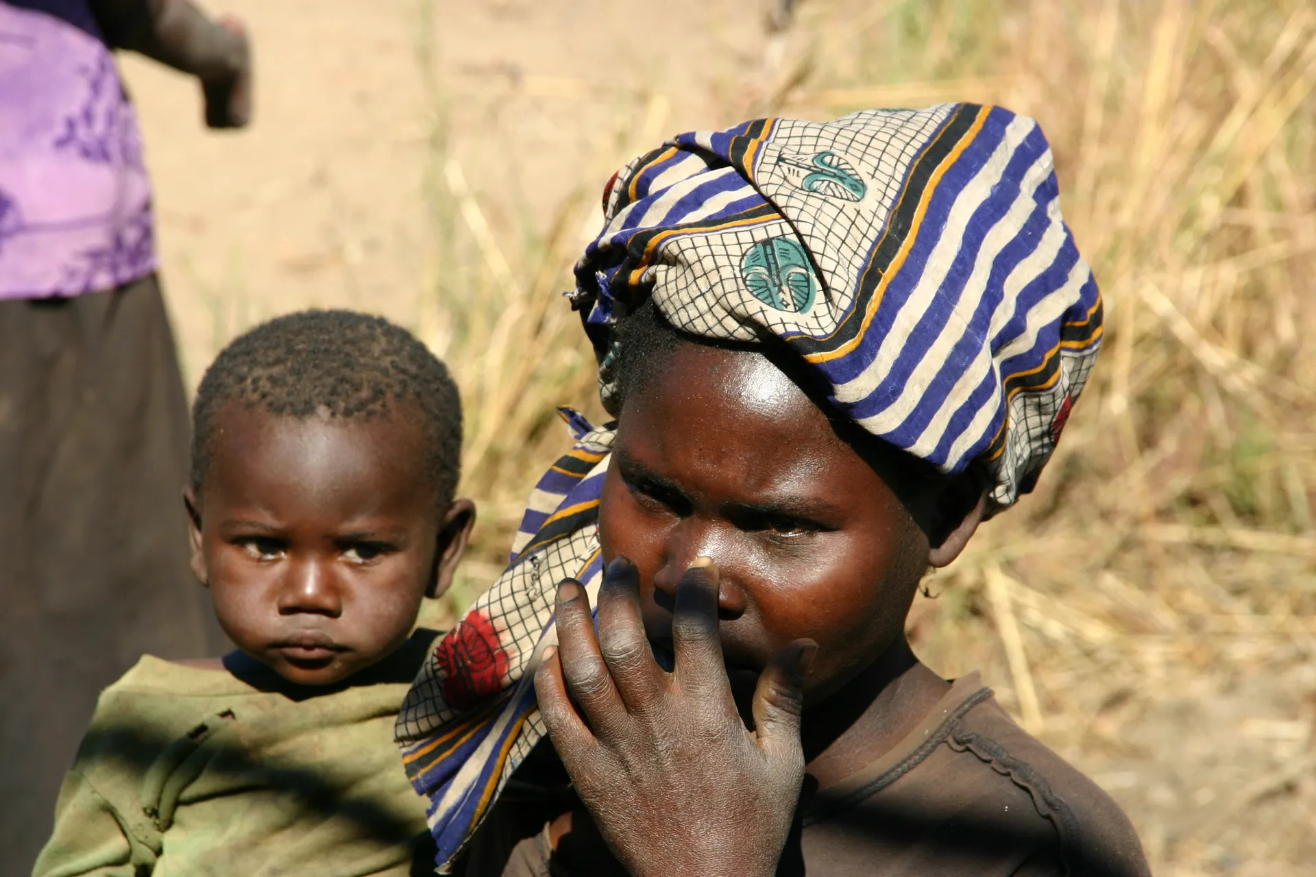 Moeder en kind [nabij South Luangwa]