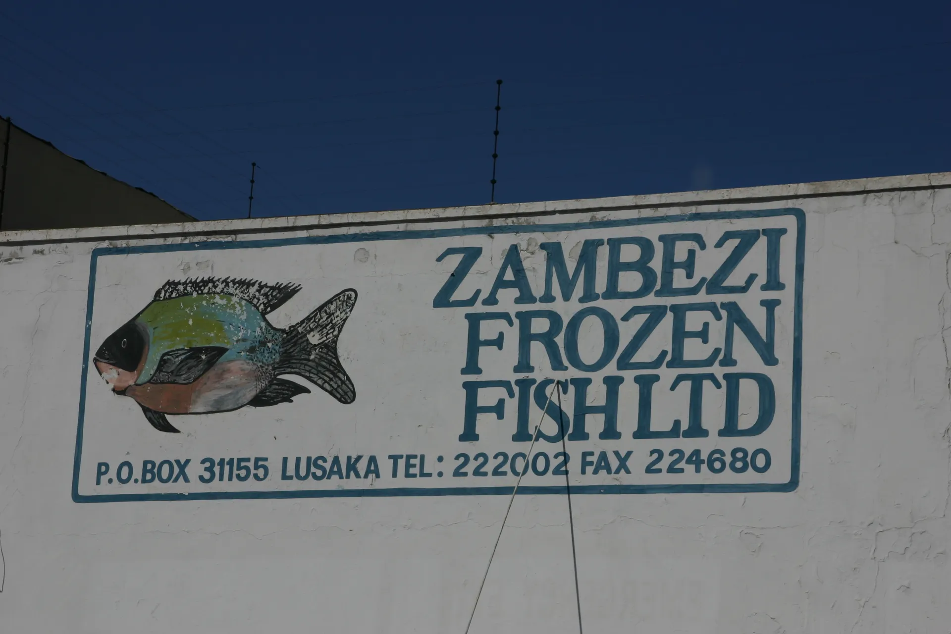 Reclame langs de weg [Lusaka]