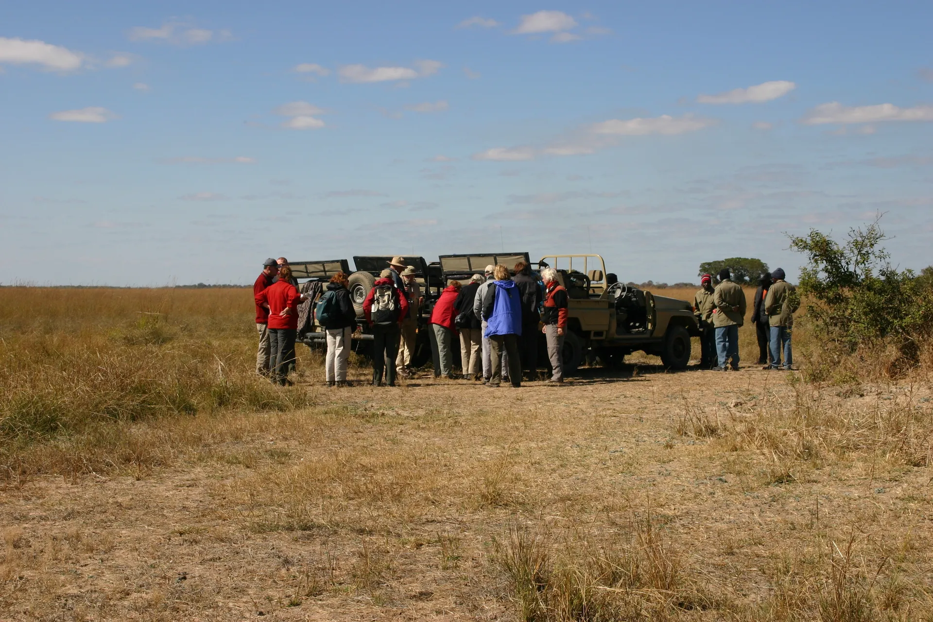 Busanga Plains: even pauze voor de koffie [Kafue]