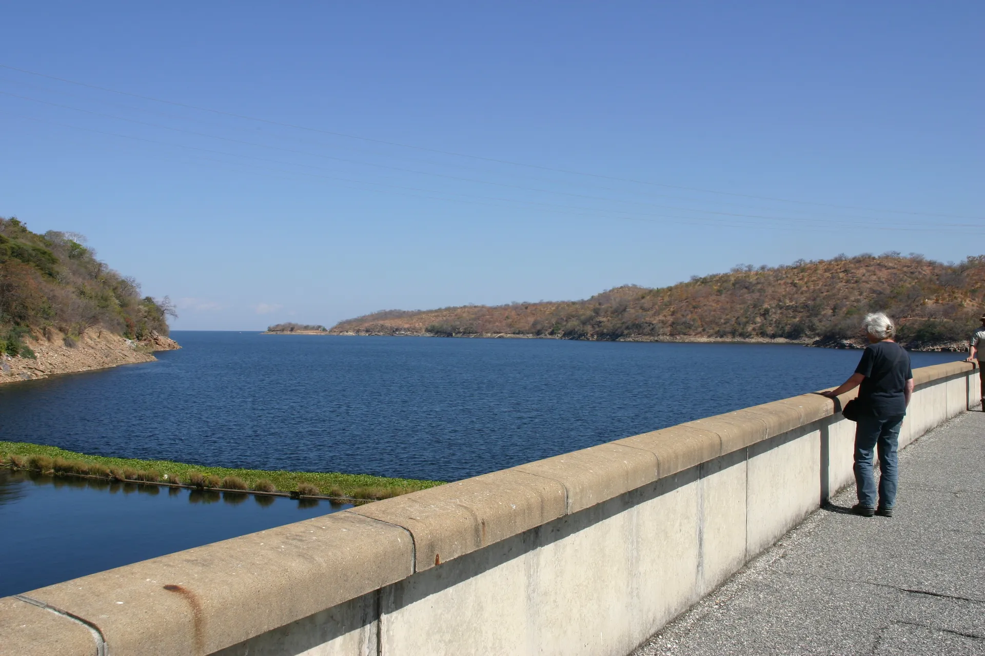 Het Kariba meer gezien vanaf de dam