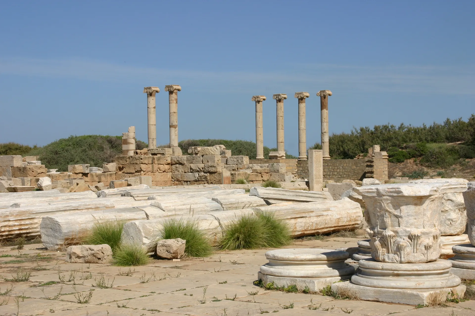 Het oude forum van Leptis Magna