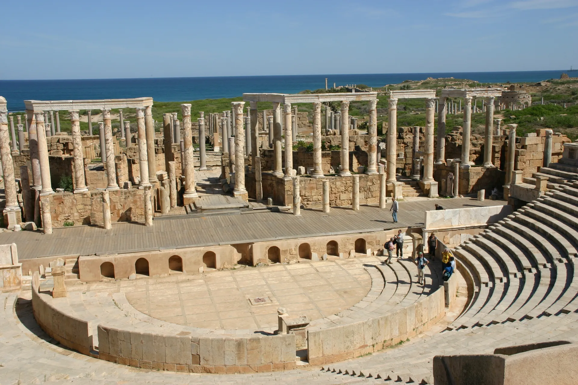 Cultuur onderweg: theater uit de Romeinse tijd [Leptis Magna]