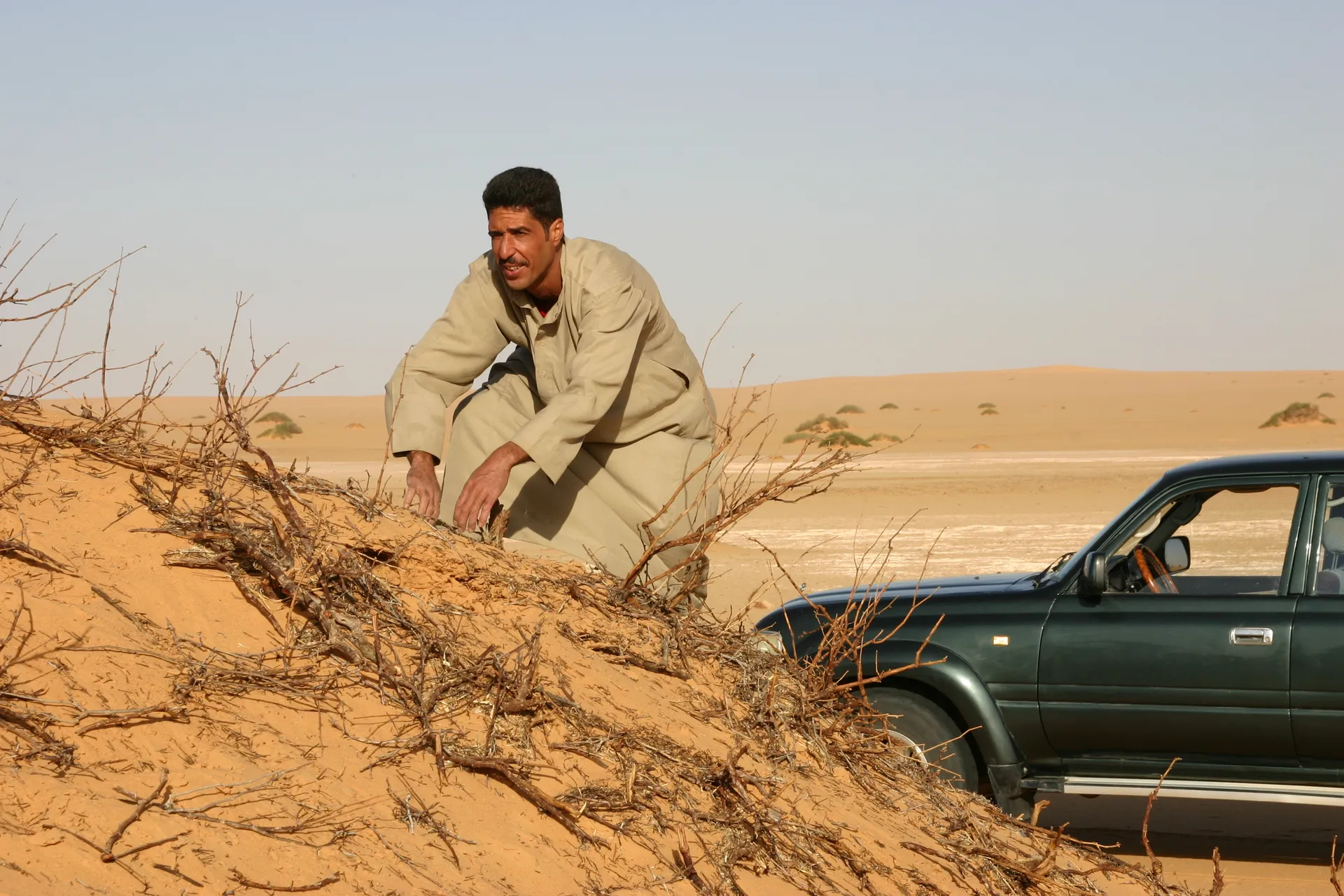 Achmed, de leider van de chauffeurs [route Sebha-Ghat]