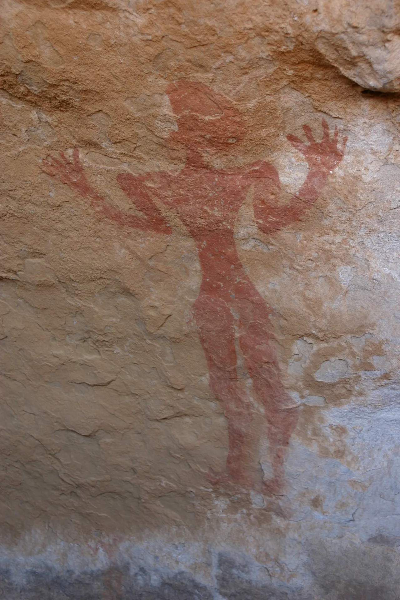 Rotsschildering uit de fase van de Ronde Koppen [Akakus gebergte]
